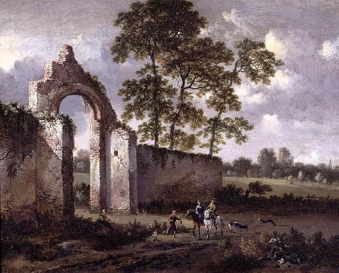 Jan Wijnants Landscape with a Ruined Archway Germany oil painting art